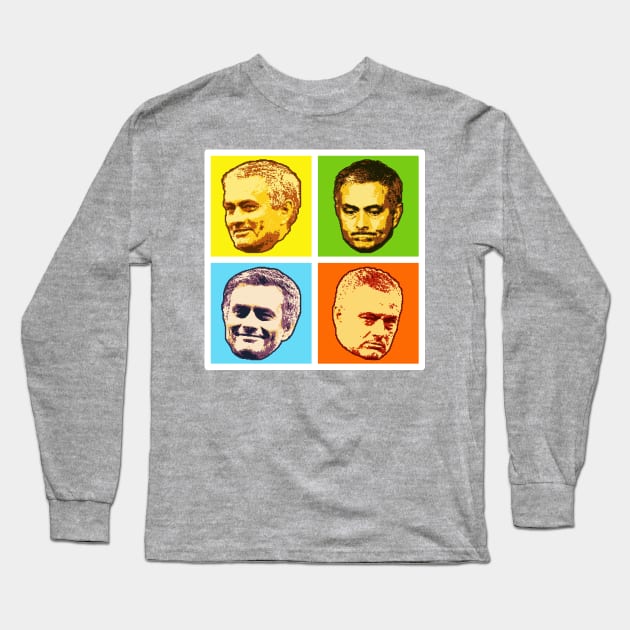 Mourinho Pop Art Long Sleeve T-Shirt by Worldengine